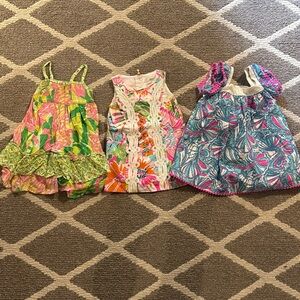 Lot of 3 - 12 month Target by Lilly Pulitzer girls dresses.